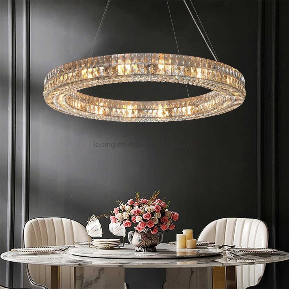 VASELAMPS - Crystal Round Chandelier
