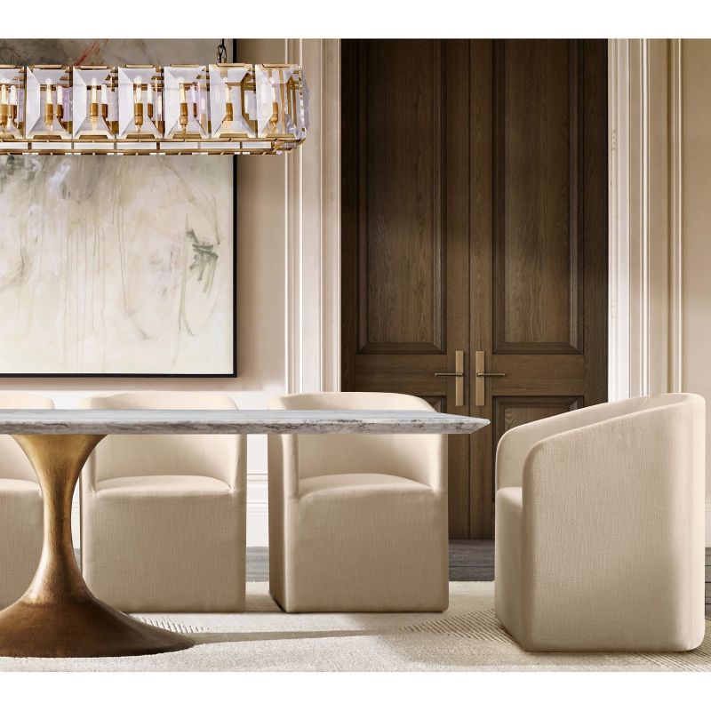 Harlow Crystal Rectangular Chandelier 74"