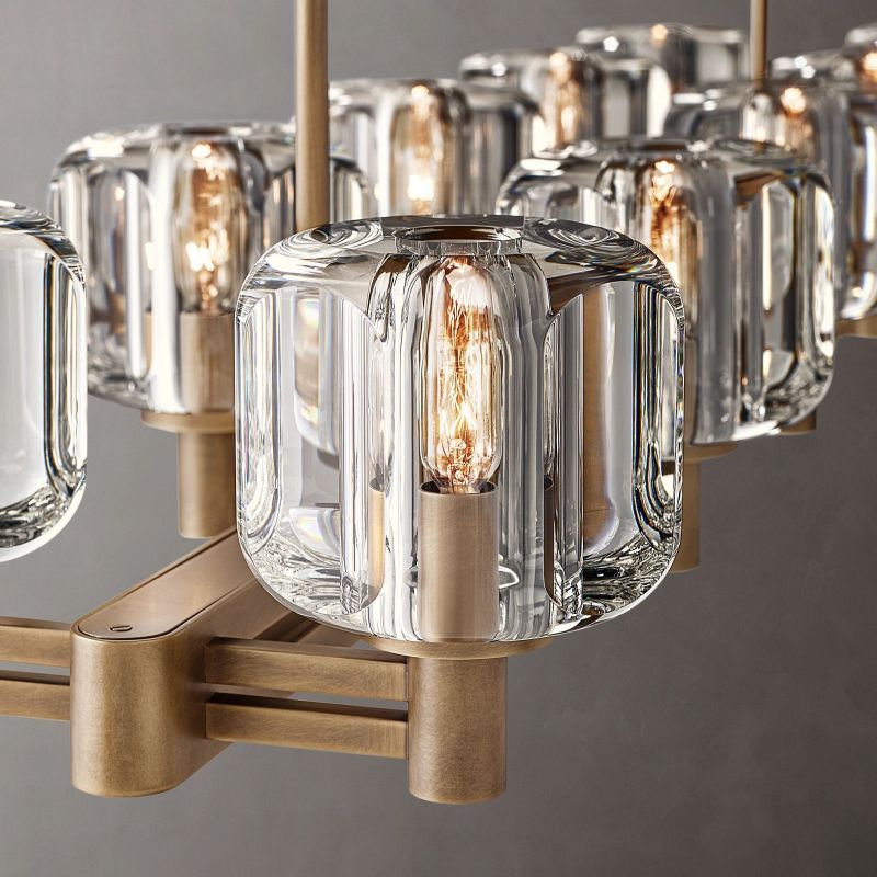 Demaret Double Linear Chandelier 54"