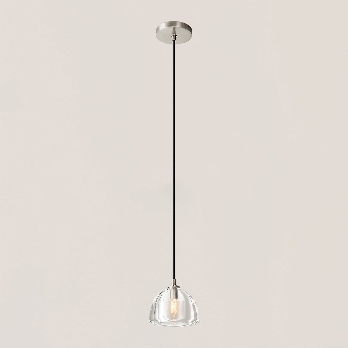 Hemisphere Crystal Pendant Light