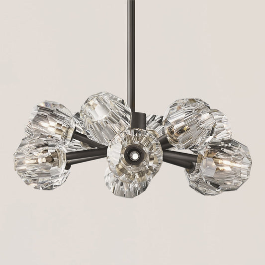 Boule De Cristal Clear Glass Ball Modern Round Chandelier Light