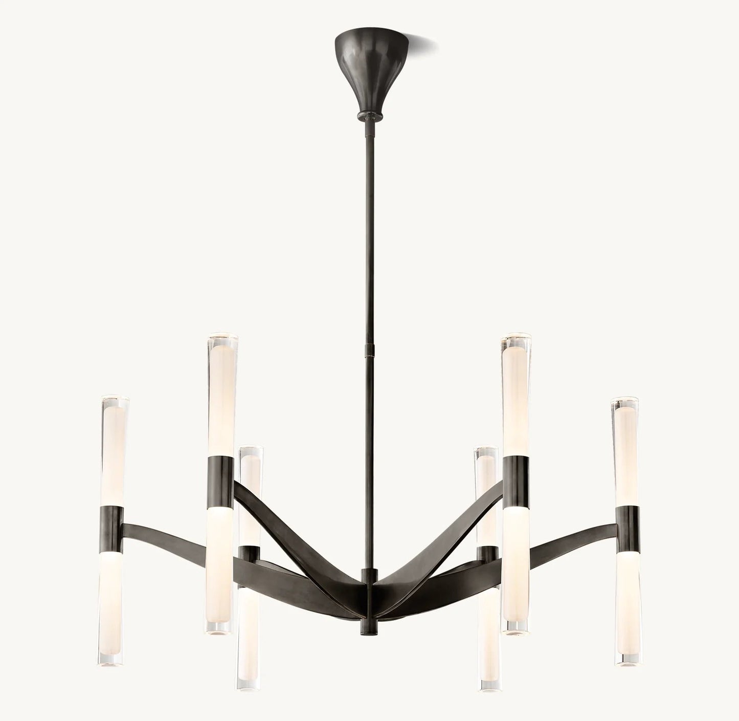 Brent Glass Chandelier 40"