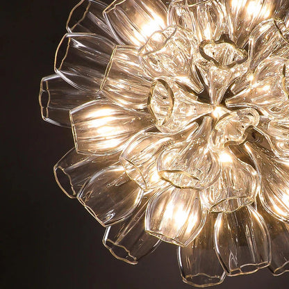 Luxury Glass Lotus Chandelier