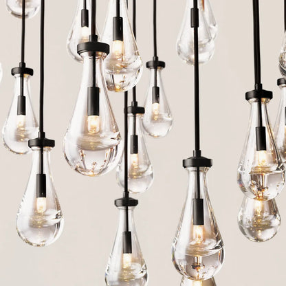 Rain Round Modern Chandelier Light