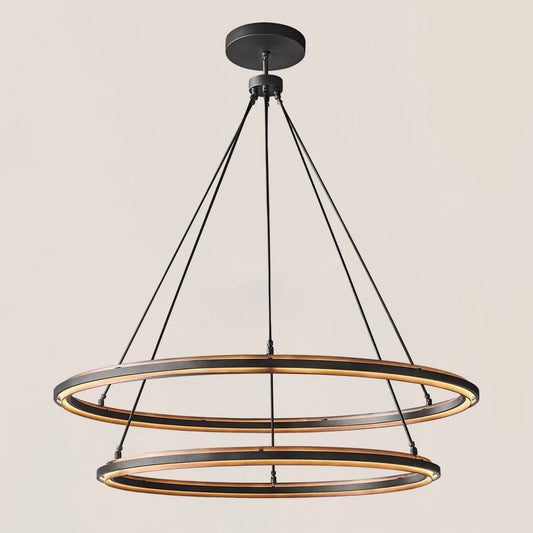 Peralta 2-Tier Round Chandelier 60"
