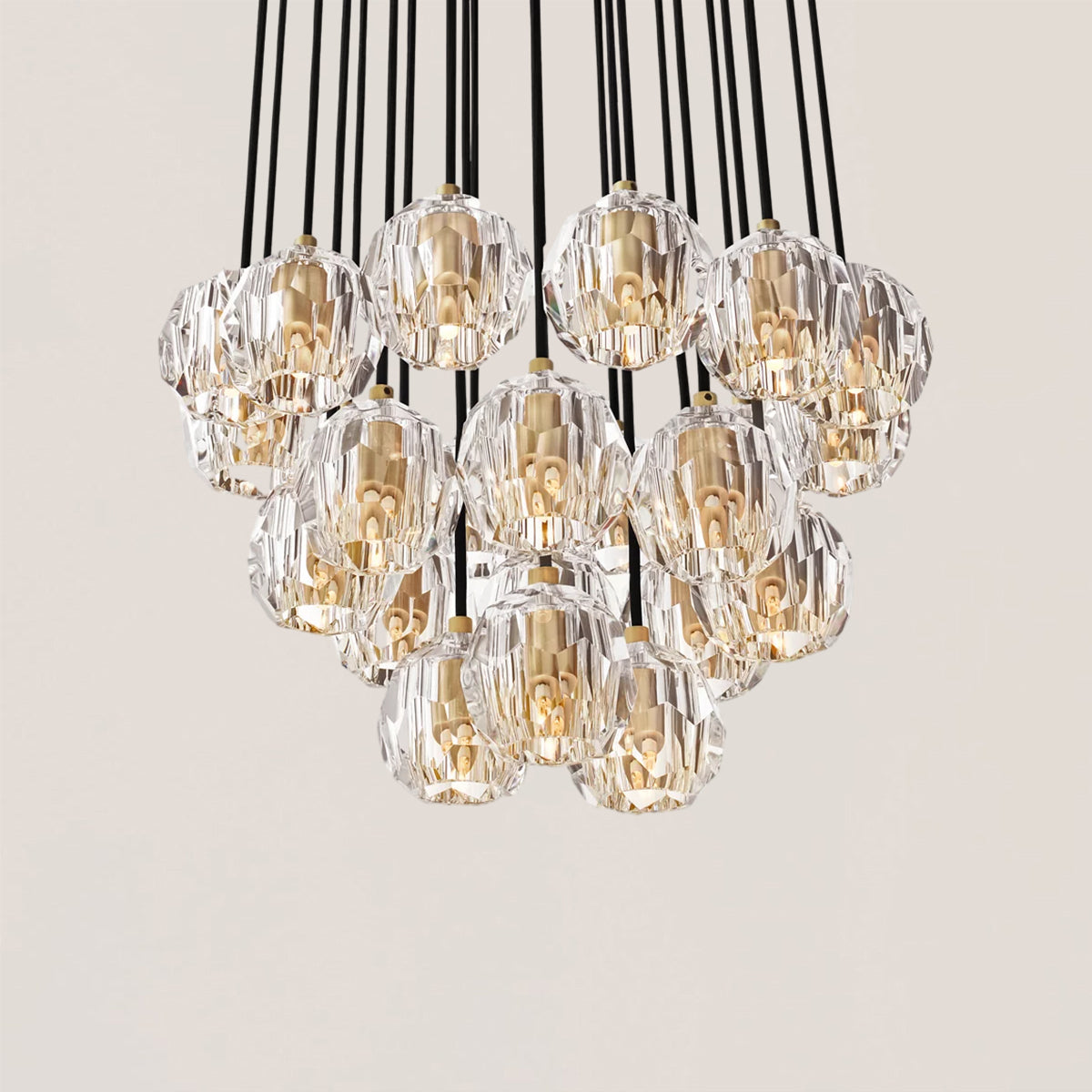 Boule De Crystal Round Cluster Chandelier