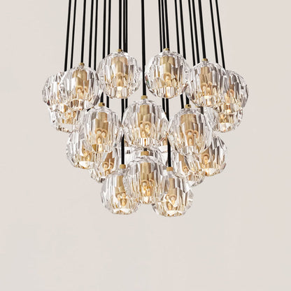 Boule De Crystal Round Cluster Chandelier