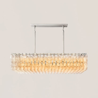 Chiara Glass Rectangular Chandelier