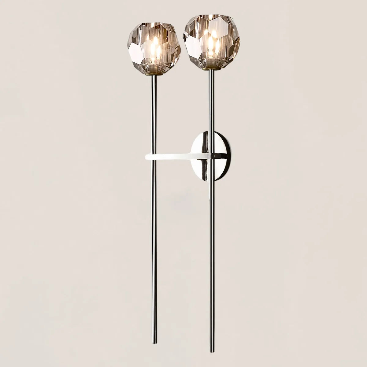 Boule De Crystal Double Grand Wall Sconce