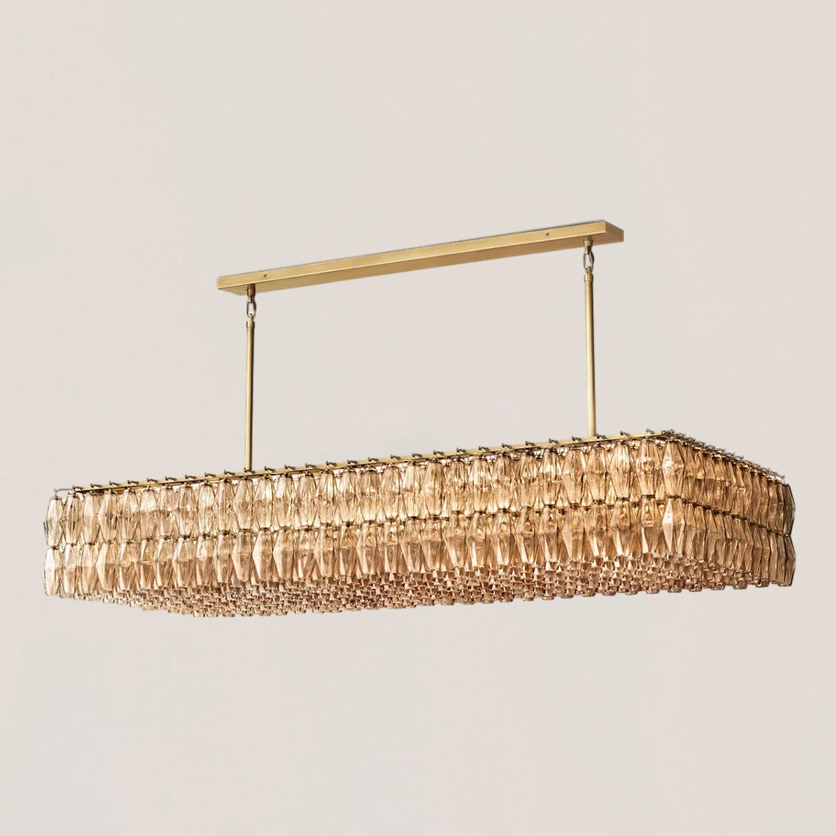Chiara Glass Rectangular Chandelier