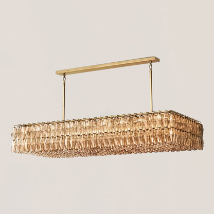 Chiara Glass Rectangular Chandelier