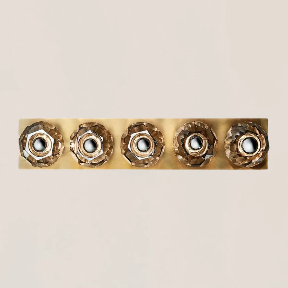 Boule De Smoke Crystal Linear Grand Wall Sconce
