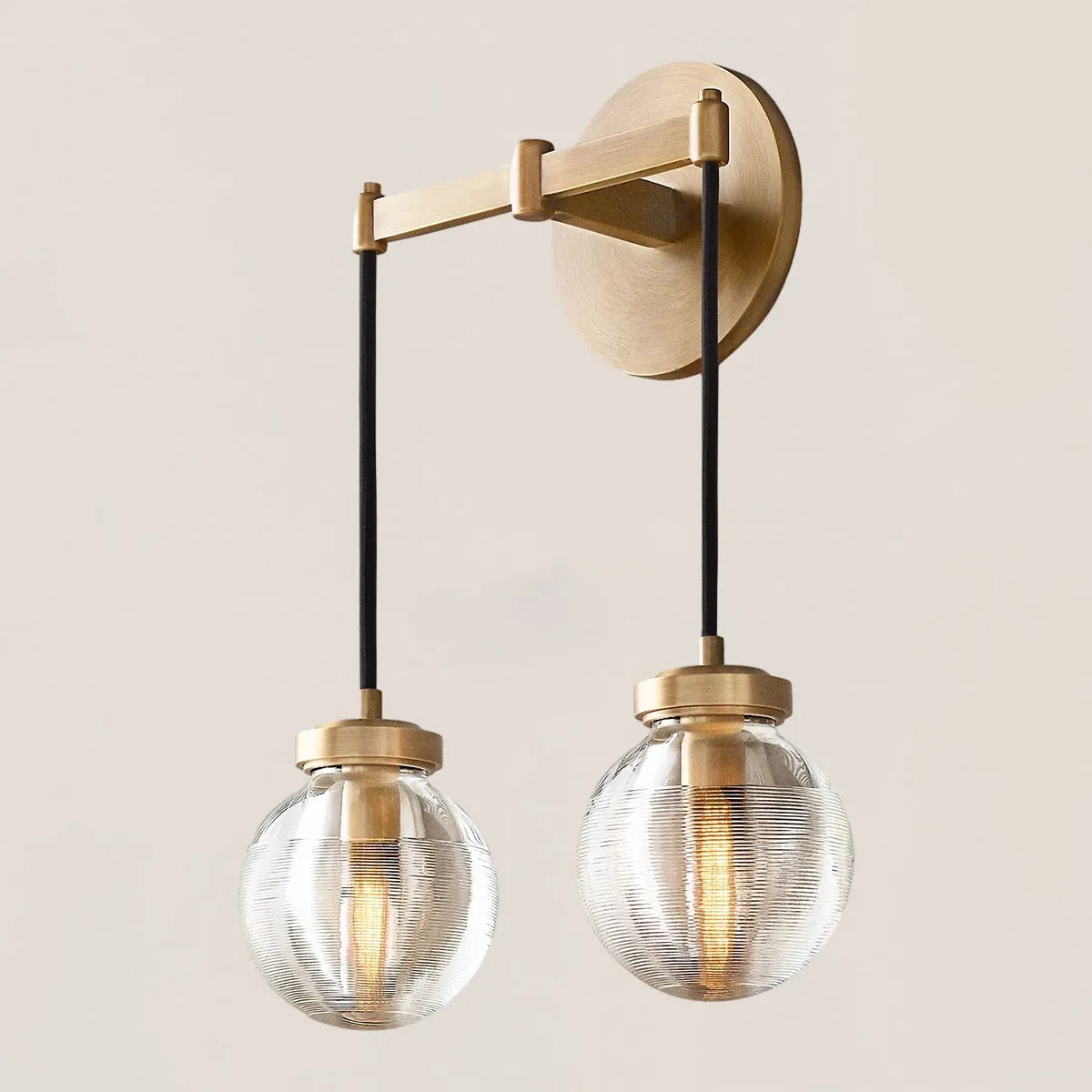 Pearl Drops Double Sconce