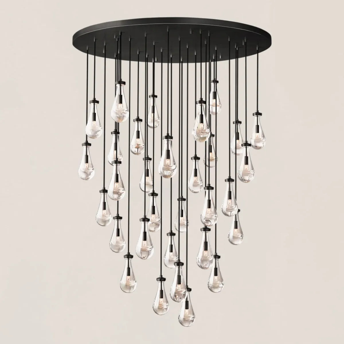 Rain Round Modern Chandelier Light