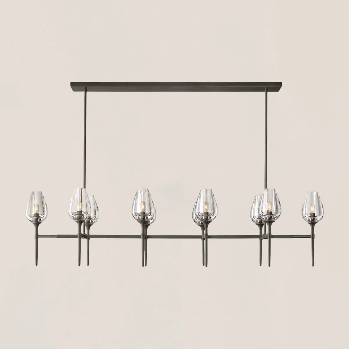 Tulip Crystal Linear Chandelier