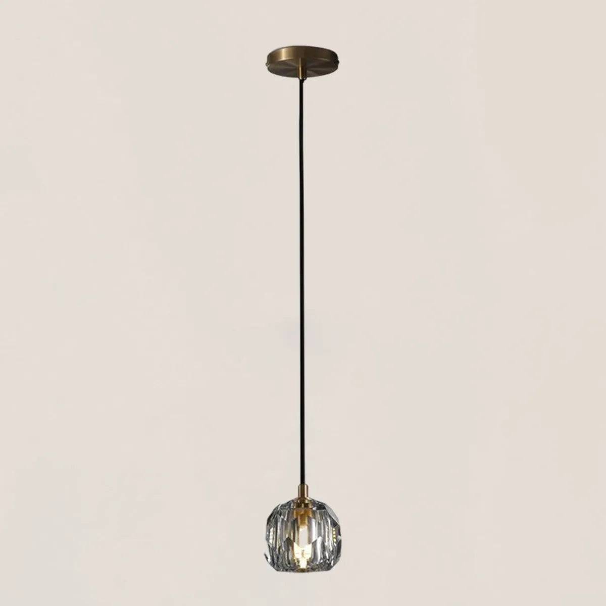 Boule De Crystal Glass Cord Pendant