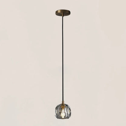 Boule De Crystal Glass Cord Pendant