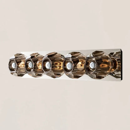 Boule De Smoke Crystal Linear Grand Wall Sconce