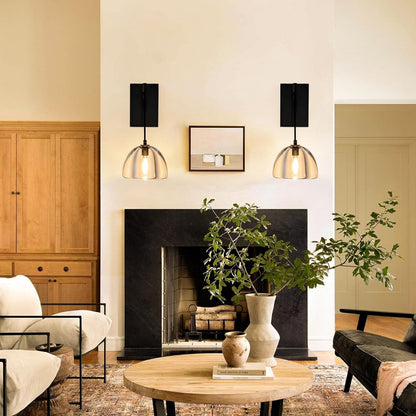 Hemisphere Crystal Wall Sconce