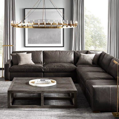 Industrial Rustic Vintage Candelabra Round Chandelier - Camino Style