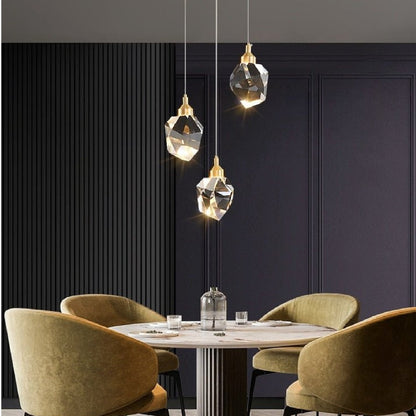 Angelia Faceted Round Pendant