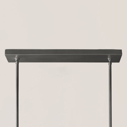 Boule De Crystal Smoke Double Linear Chandelier 60"