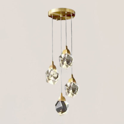 Angelia Faceted Round Pendant