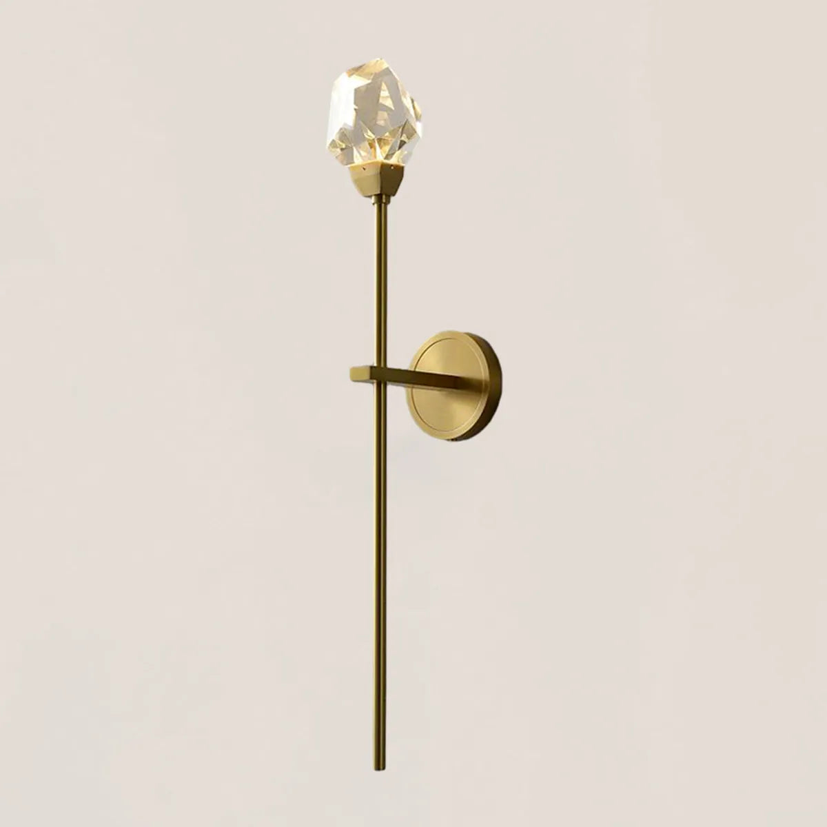 VASELAMPS - Faceted Crystal Prisms Wall Sconce - Rod