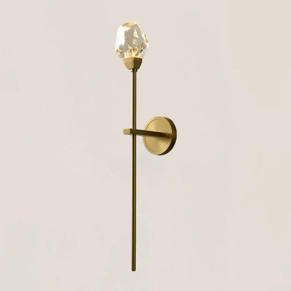 VASELAMPS - Faceted Crystal Prisms Wall Sconce - Rod