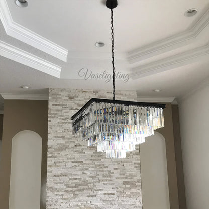 1920s Odeon Square Chandelier