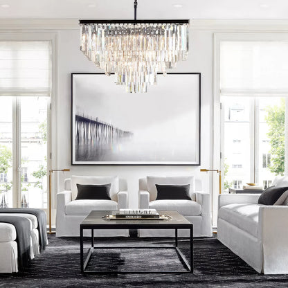1920s Odeon Square Chandelier