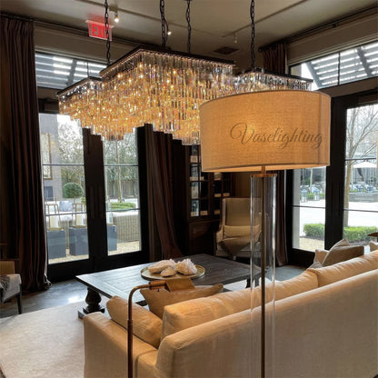 1920s Odeon Square Chandelier