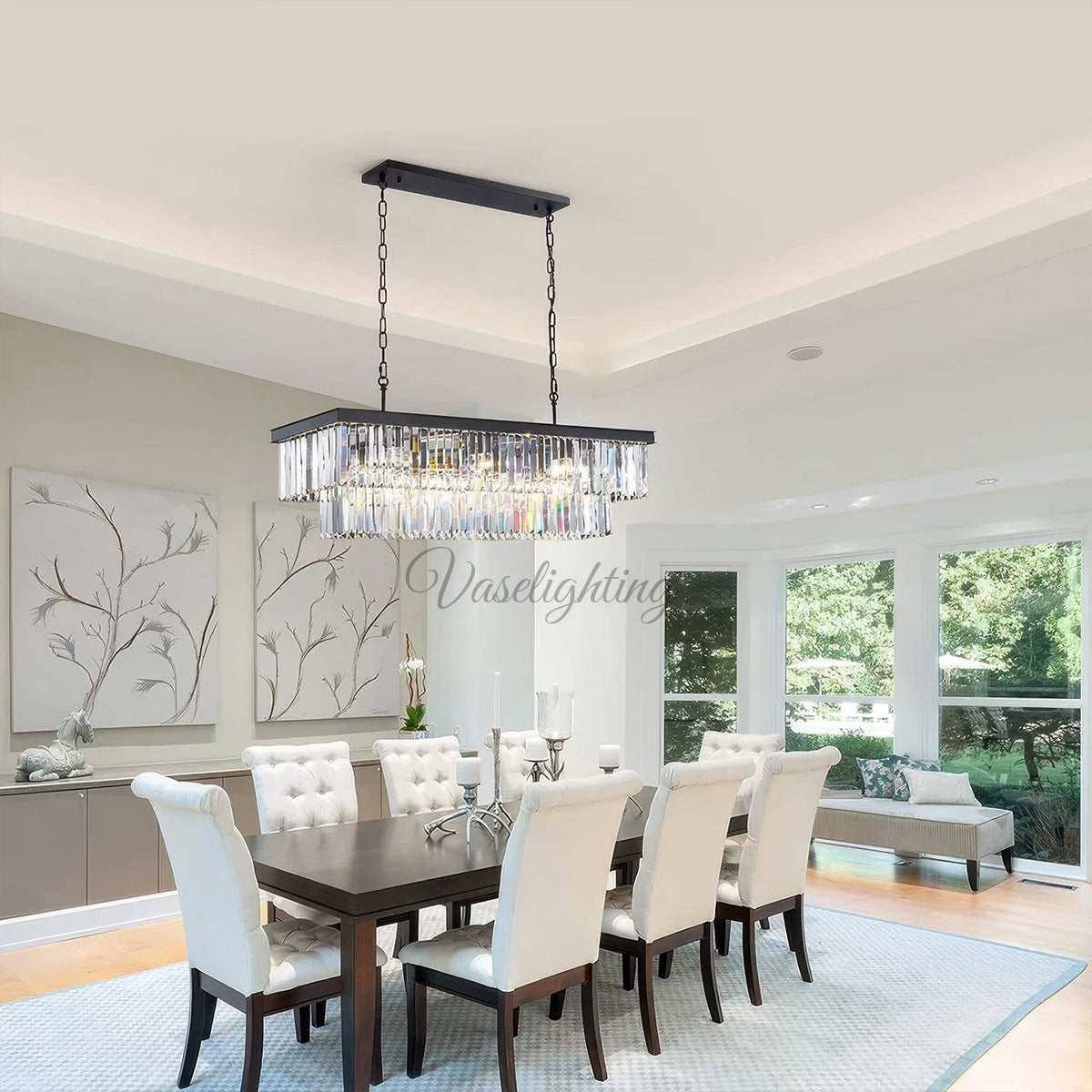 1920s Odeon Rectangular Chandelier