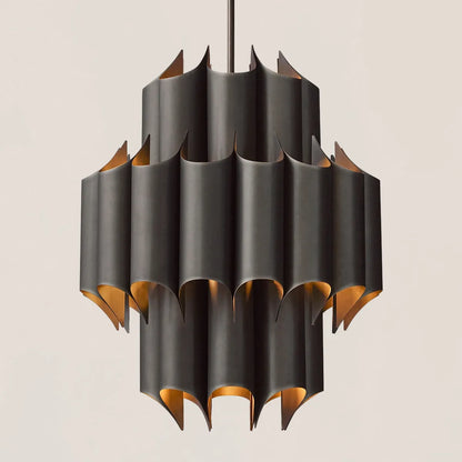 Cathedral Brass Chandelier 24"