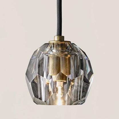 Boule De Crystal Rod Pendant Light