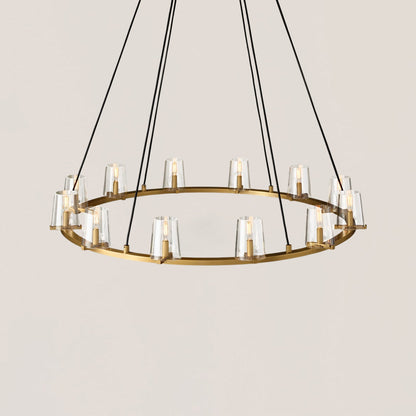 Pauillac Glass Round Chandelier 48"