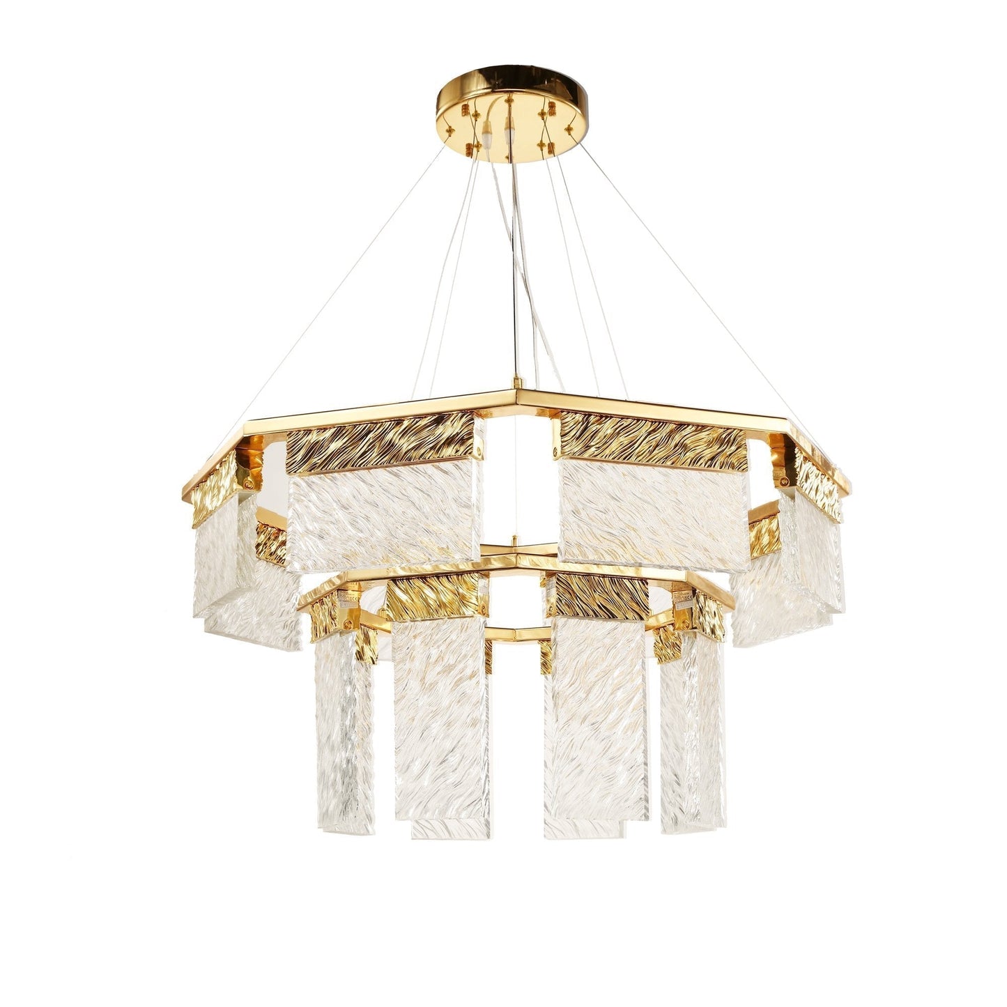 2-Tier Round Down-light LED Chandelier