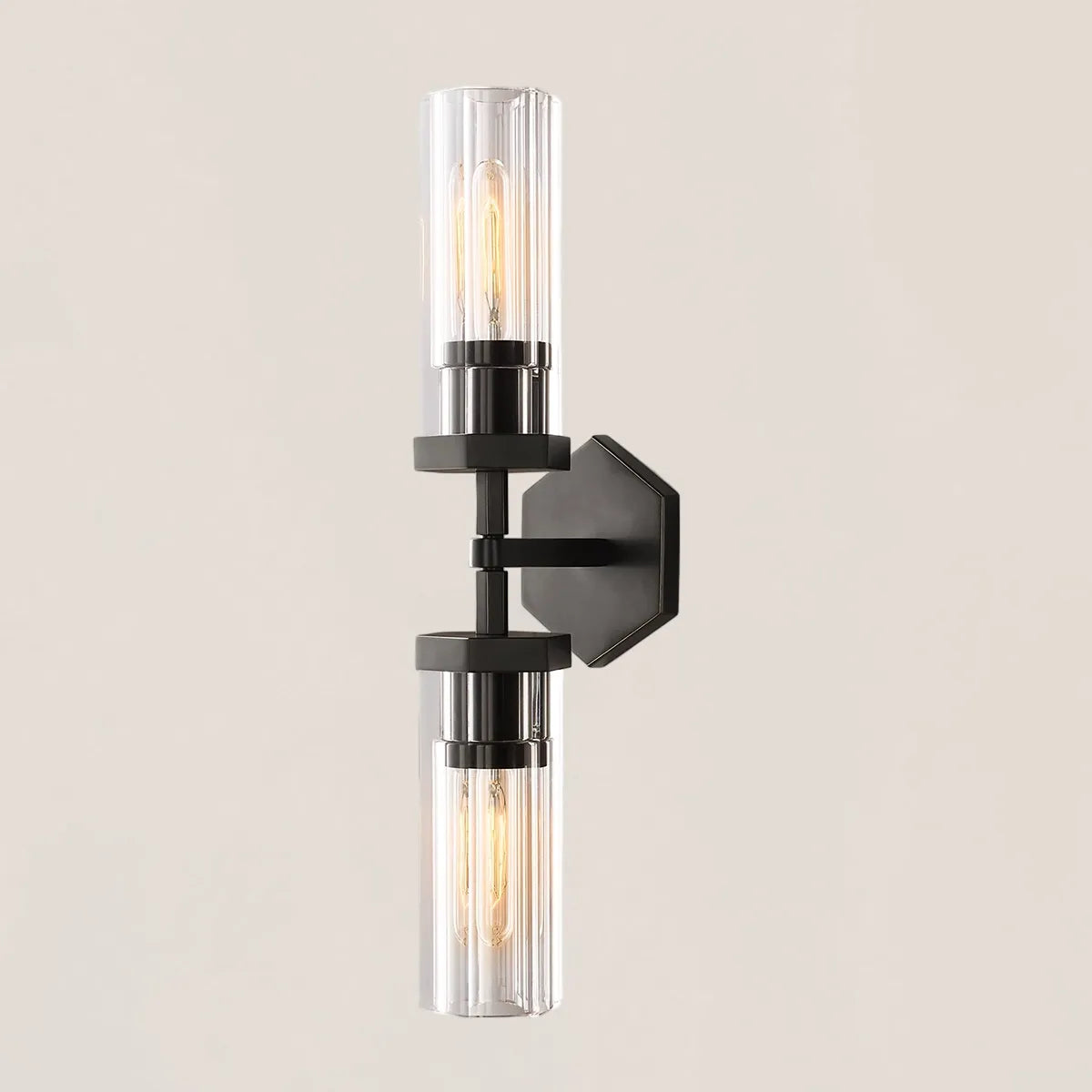Lambeth Hexagonal Linear Short Wall Sconce