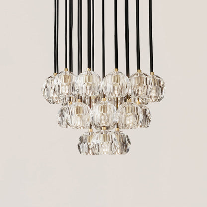 Boule De Crystal Round Cluster Chandelier