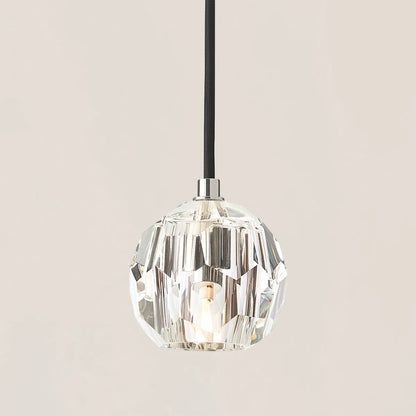 Boule De Crystal Glass Cord Pendant