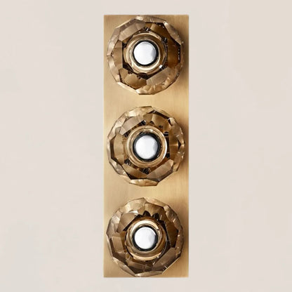 Boule De Crystal Smoke Linear Short Wall Sconce