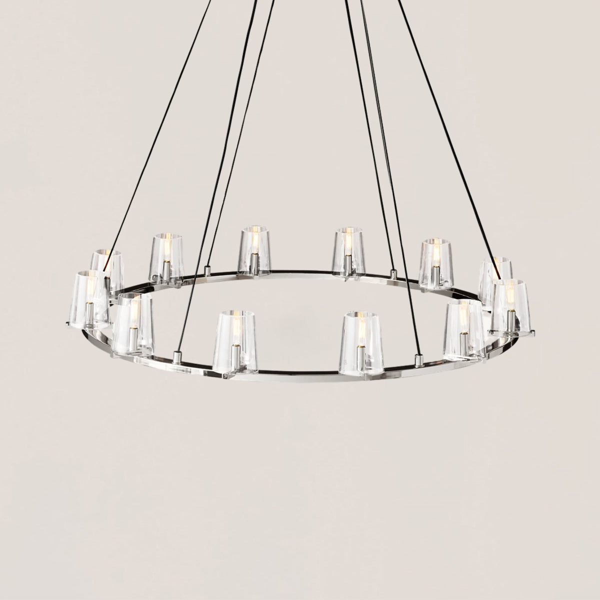 Pauillac Glass Round Chandelier 48"