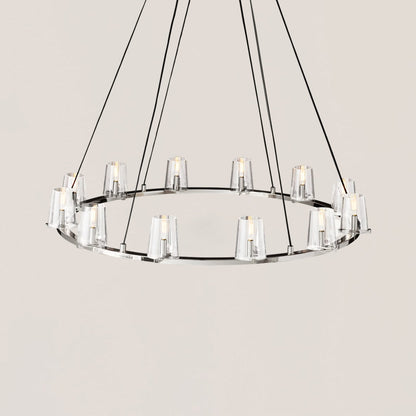 Pauillac Glass Round Chandelier 48"