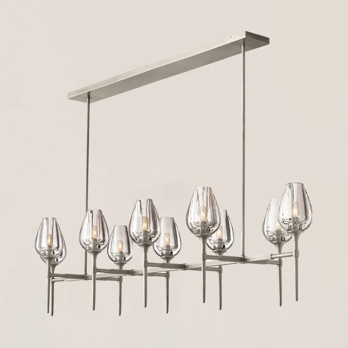 Tulip Crystal Linear Chandelier