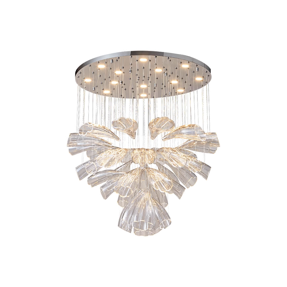 Luxury Glass Lotus Chandelier