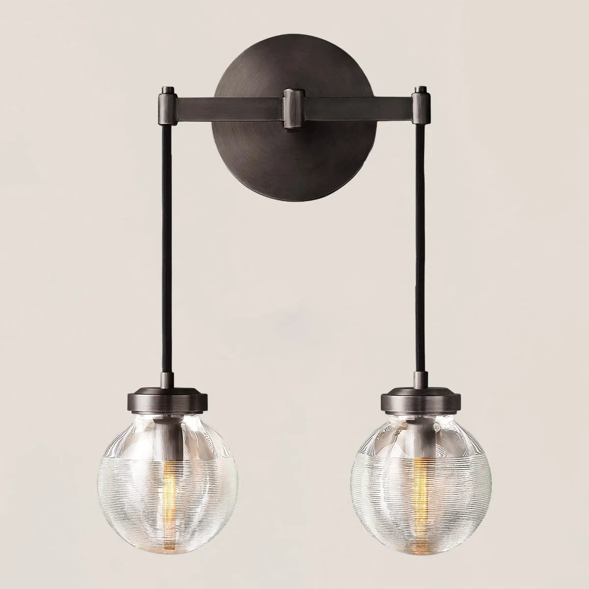 Pearl Drops Double Sconce