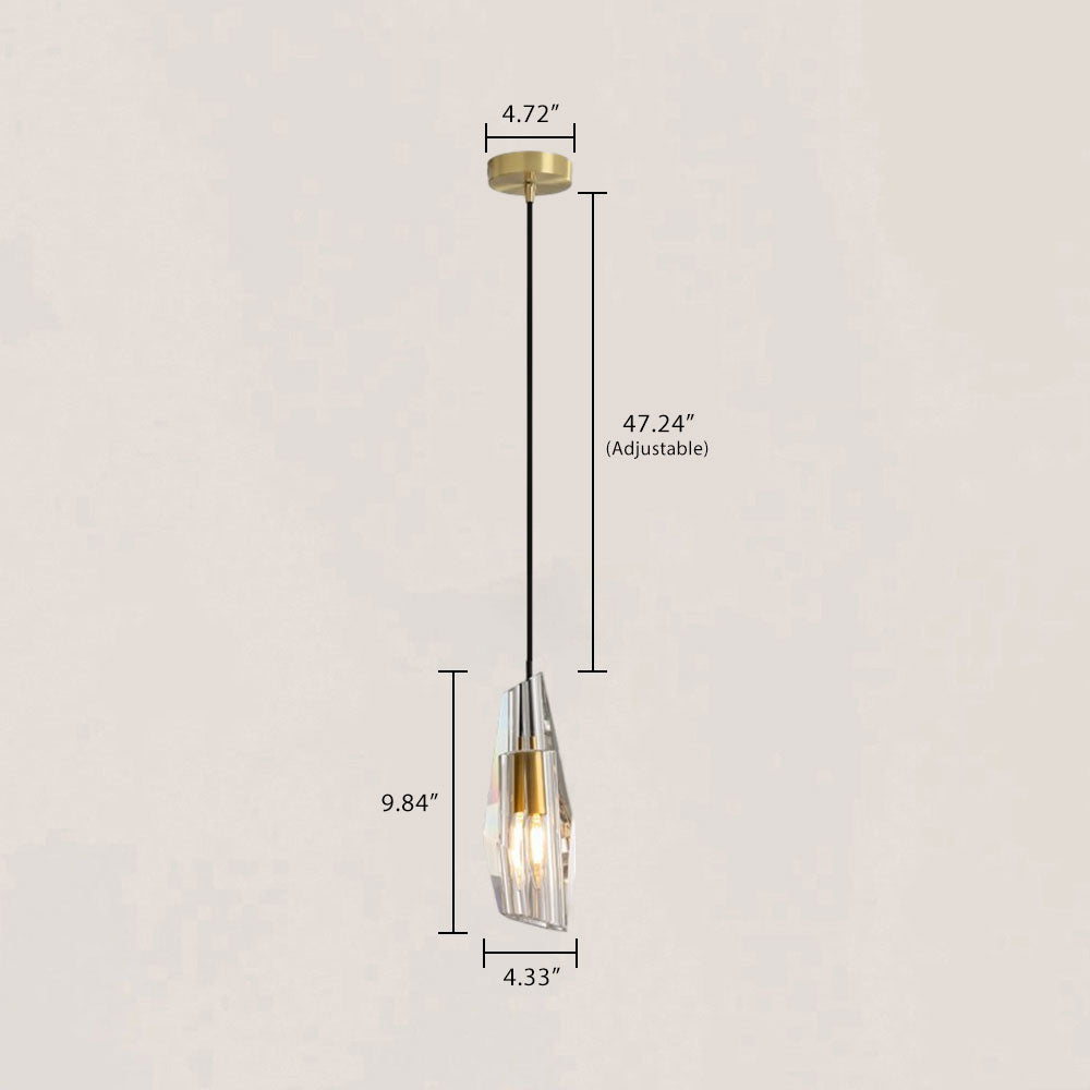 VASELAMPS - Modern Crystal Polygonal Pendant