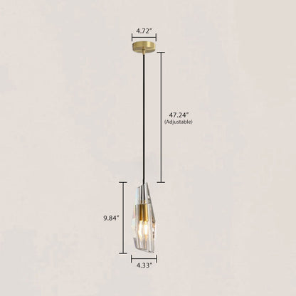 VASELAMPS - Modern Crystal Polygonal Pendant