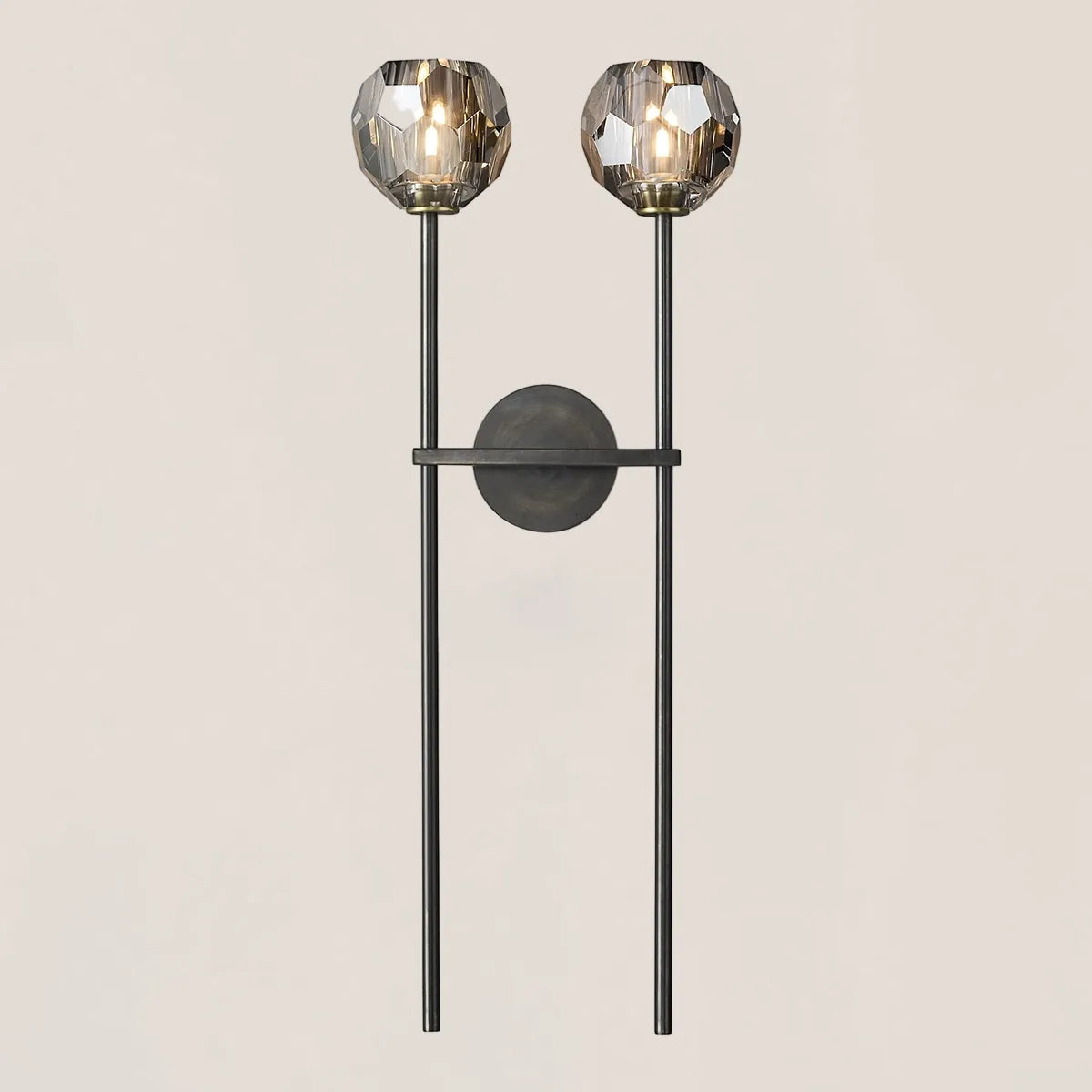Boule De Crystal Double Grand Wall Sconce