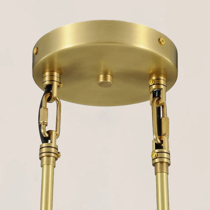 Raindrop Rod Round Chandelier